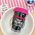 Elastici per capelli neri in un creativo mini contenitore a forma di tazza di tè alla frutta - Tazza di Tè alla Frutta 6,2x9cm / Rosso Rosa in Scatola