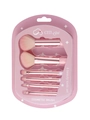 6-teiliges Mini-Make-up-Pinsel-Set in Pfirsichrosa mit weichen Borsten und Metallgriffen - Rosa 6-Teiliges Set