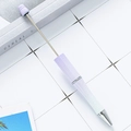DIY beadable ballpoint pen featuring purple gradient finish and slim metal rod - Spray Painted Purple Gradient