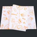 Greaseproof sandwich wrapping paper with orange dessert patterns size 38x28cm - Dessert & Coffee Type 7 (50 Sheets)