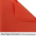 Vibrant red 50x70cm floral tissue paper for bouquet wrapping and gift packaging - 50*70cm (38 Sheets/Pack) / Red
