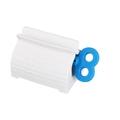 White manual rolling toothpaste squeezer with blue handle for creams and cleansers - Bulk/Loose Packaging / Blue
