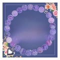 8MM lila Achat Naturstein Armband mit silbernem Herzanhänger und dekorativer Grußkarte - Lila Verwitterter Achat (Karte A-1)