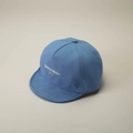 Blue cotton baby baseball cap with soft brim and Bonita Baby embroidery for sun protection - One Size / Blue