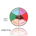 Rainbow rotating pin with 'I AM' arrow and inspirational words like BEAUTIFUL and GIFTED - Motivational Wheel (X00380-01)