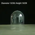 Transparent acrylic display dome for preserved flowers, size 12cm diameter by 16cm height - 12*16CM Plastic Dome