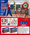 Kids archery game set with light-up bow, suction cup arrows, and dual target stands - Octagonal With Stand (Large Set) / Red Octagonal Target (With Stand/Archery Set)