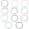 Set of 11 bohemian evil eye beaded bracelets with colorful resin beads and adjustable cord - Multicolor Set (11 Pieces)