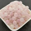 8mm light pink and white gradient glass beads with pearlescent finish for DIY jewelry - 8mm / A19# Pink Gold (8MM)