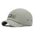 Gorra camp de 5 paneles en verde salvia de tejido ripstop con ojales de ventilación - Verde Militar