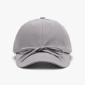 Quick-dry grey baseball cap for women featuring a stylish front bow decoration - Gray / Adjustable