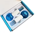 2 Pieces Set Glitter Blue
