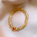 30# Light Rutilated Quartz Bracelet-7mm
