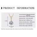 Classic 925 sterling silver necklace with 1 carat D-color moissanite solitaire pendant - Starry River 4-Prong Gold