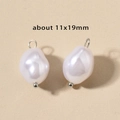 Irregular baroque pearl charm with silver loop for DIY jewelry making 11x19mm - 4# Baroque Irregular (11x19mm) / Steel