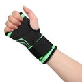 Adjustable ankle support brace in black and green with compression straps for sports - Green Palm Protector (1 Piece Only) / M