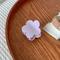 Chic lavender floral pearl hair claw clip with a five-petal flower design in purple - Pale Purple Flower(FJ281)