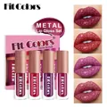 Σετ μεταλλικό lip gloss με γκλίτερ σε τέσσερις αποχρώσεις για βελούδινο αποτέλεσμα μεγάλης διάρκειας - 03# Σετ 4 Τεμαχίων Διαμαντένια Χείλη