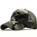 Gorra trucker de camuflaje estilo bandera de Brasil con malla transpirable ajustable - Ajustable / Camouflage