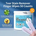 50-count pet eye wipes for dogs and cats with soothing portulaca and witch hazel extracts - Tear Stain Remover Finger Wipes (50 Pcs/Jar)