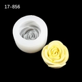 3D-Rosen-Silikonform für Kerzen und Seife mit realistischer floraler Texturdetails - 17-856 Transparent