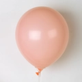 Matte dusty pink latex balloon with clear plastic holder stand for party decoration - 10 Inch 2.2g Macaron Orange