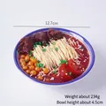 Modello realistico di ciotola di ramen con manzo, ornamento decorativo da 12,7 cm - Noodle al manzo