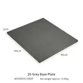 Grey microfiber jewelry display board for rings and necklaces, size 50x45x2cm - Grey Base Plate
