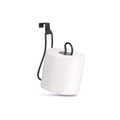 Modern black metal wall-mounted toilet paper holder with minimalist hook design - Standard / Black
