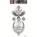 Waterproof 3D tattoo sticker with black phoenix moon design model FF-128 - Phoenix Moon (FF-128)