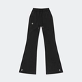 Pantalón deportivo de algodón negro con bordado de cruz blanca y cordón en la cintura - S / Negro Salvaje