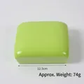 Green slow rebound PU foam bread toy, size 12.5cm, weight 74g, stress relief sponge - Large Square Green Bread