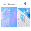 Adesivo per unghie Aurora J04 a forma di goccia con sfumatura polare cangiante - Forma a Goccia d'acqua (J04)