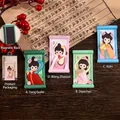 Four Beauties series Chinese style 3D resin fridge magnets with traditional cartoon design - Four Beauties Fridge Magnets Set of 4