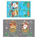 Christmas static window stickers with Santa Claus and Reindeer DIY decals 25x35cm - XC024