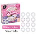 DIY Hair Jewel Refill Set with 12 Discs of Shining Colorful Gems for Kids Age 6+ - 12-Piece Diamond Jewel Refill Pack