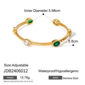 Mixed Stone Open Bangle (JDB2406012)