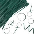 Flexible dark green plastic coated garden wire ties for plant support and shaping - 10PCS Soft Ties