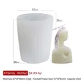 Stampo in silicone SX-RX-62 Madre con cuore busto femminile per candele fai-da-te - Famiglia-Madre RX-62