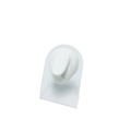 White silicone body part model on transparent acrylic stand for jewelry display - White (Tongue) With Stand