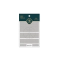 Stickers ongles relief 5D Pro TENSOR avec motif de grille noire et finition mate TS-1120 - Grille noire unique-Relief (TS-1120)