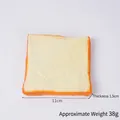 Modèle de tranche de pain de mie en PU de 11cm de large et 1,5cm d'épaisseur pour décor - Tranche de pain de mie carrée