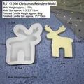 Christmas reindeer silicone mold for DIY handmade aromatherapy candle and plaster crafts - Elk