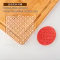 Acrylic 3D floral pattern fondant stamp tool for Christmas cookie embossing decoration - SY0148-Christmas Flower