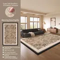 French vintage faux cashmere rug with floral patterns and a non-slip cotton linen back - 140*200cm / S Imitation Cashmere - Morning Dew Floral