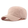 Quick-dry light pink 5-panel outdoor sun protection baseball cap for men and women - Pink