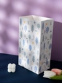 Cartoon style gift bag with blue forest pattern for children's birthdays - Style E - Chunfeng Shili Flat Bag (ZD050)