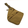 Bandolera táctica de hombre en nailon caqui con correa ajustable y hebilla para exterior - Caqui