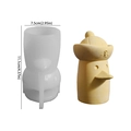 Silicone candle mold with a cartoon seagull sailor figure including size dimensions - Summer Seagull (Duck)