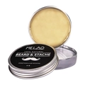 Natürlicher Sandelholz-Balsam für Bart und Schnurrbart in 60g silberner Metalldose - 60g Bartbalsam (Probe)